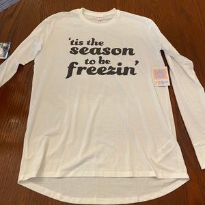 NWT Small Lularoe Hudson long sleeve